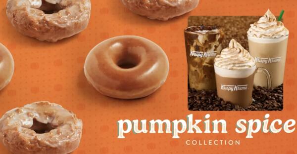 Krispy Kreme Is Giving Away FREE Pumpkin Spice Lattes & Donuts!