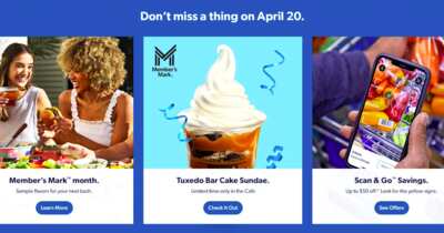 Get freebies, deals & more Sam's Club Celebration Freebie Event on 04/20!