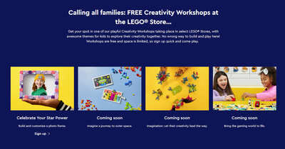 Free LEGO Creativity Workshops, Hurry Up!