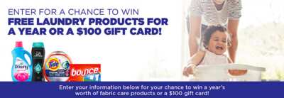 Be One of 106 Winners in the Tide Sweepstakes!