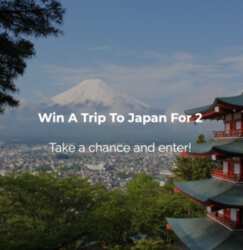 SWEEPSTAKE: Win A Trip For Two To Japan