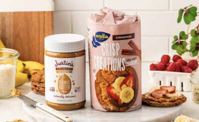 Enjoy FREE Justin’s Peanut Butter Spread or Wasa Crackers