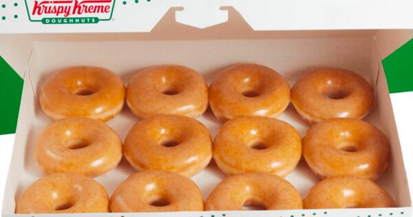  Satisfy your sweet tooth with a Dozen of doughnut at Krispy Kreme for FREE!