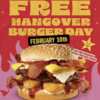 Bite Into Relief: FREE Hangover Burger at Carl’s Jr. This Feb 10th!