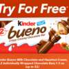 Taste the Crispy Creamy Goodness: FREE Kinder Bueno Chocolate Bars!
