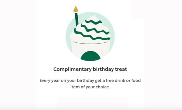 Free Drink During Your Birthday from Starbucks