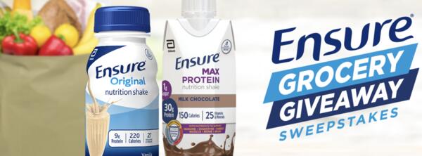 Stock Your Pantry! Enter the Ensure Grocery Giveaway Sweepstakes!
