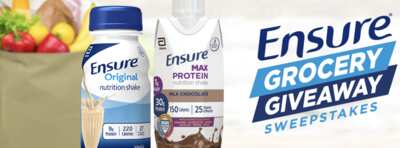 Stock Your Pantry! Enter the Ensure Grocery Giveaway Sweepstakes!