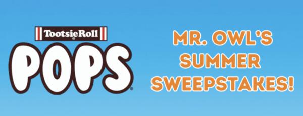 Tootsie Pops Summer Sweepstakes – Fun Prizes with Mr. Owl!