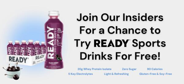 Crack Open a FREE Black Cherry Ready Protein Water