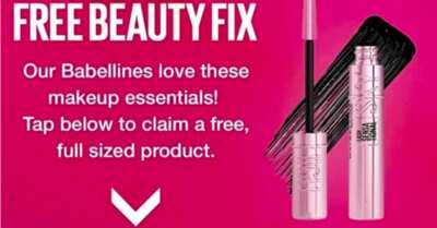 Full-Size Maybelline Beauty Fix Product for FREE!