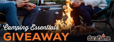 Enter the Duraflame Sweepstakes and WIN a Family Tent, a $200 Walmart Gift Card, Fire Logs and a Smores Kit!