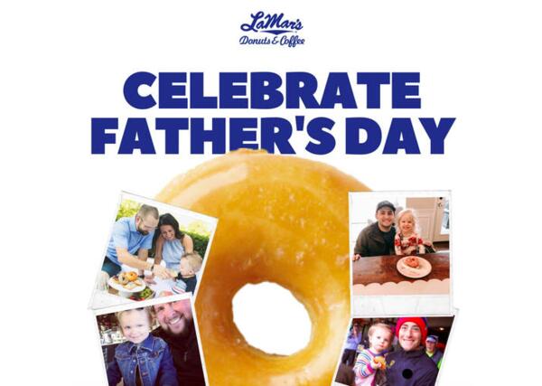 Donut & Coffee for FREE for Dad at Lamar's on Sunday
