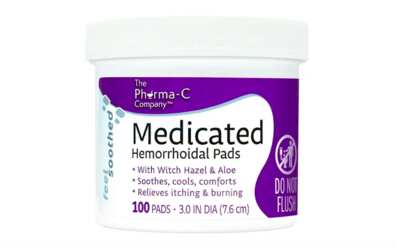 Sample of Pharma-C Triple Action Hemorrhoid Pads for Free