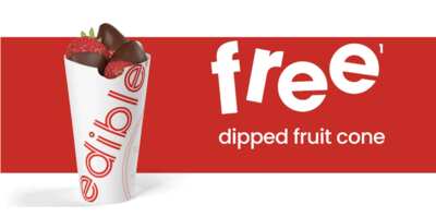 Sweet News: A FREE Chocolate-Dipped Fruit Cone