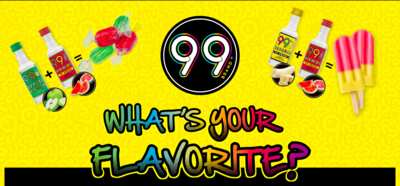 Enter the 99 Brand Flavorite Sweepstakes to WIN $9,999 or Instantly Win a 99 Brand Merchandise Kit!