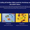 Get Free LEGO Creativity Workshops