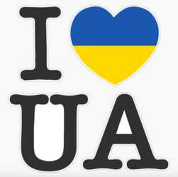 iLoveUkraine Bumper Sticker for FREE!