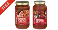 Enjoy a FREE Pizza or Pasta Sauce