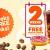 Double the Fun! 2 Weeks of Dunkin’ Drinks for Free!