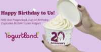 Yogurtland Birthday Bash – Free Cupcake Batter Froyo