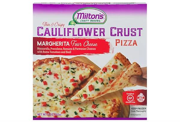 Milton's Craft Bakers Cauliflower Crust Pizza for Free