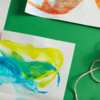 Rainbow Yarn Pull Art Craft for Free