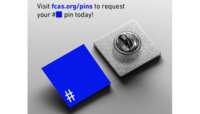 Limited Time: Free Blue Square Pin with Free Delivery!