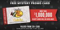 Mystery Rewards Await – Free Promo Card at Bass Pro & Cabela’s!