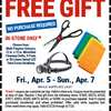 Free Scissors, Microfiber cloth, or Headlamp at Harbor Freight - No purchase needed