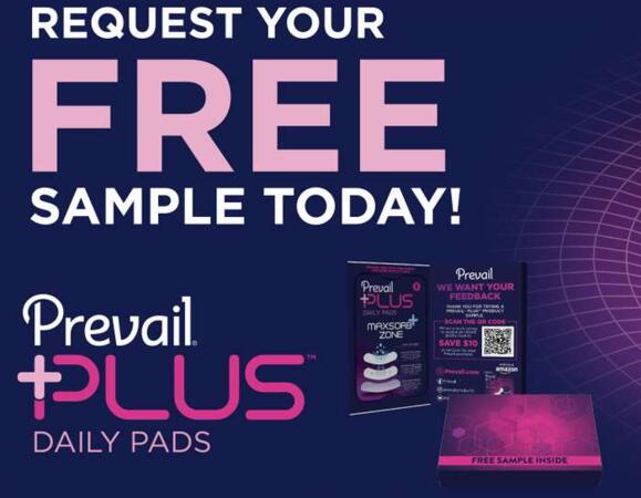 Prevail Plus Daily Pads for Free