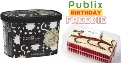 Ice Cream or Cake for Free for Your Birthday at Publix