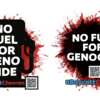 Show Your Support — Free Boycott Chevron Sticker