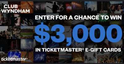 Concerts for a Year! Win $3,000 in Ticketmaster Gift Cards
