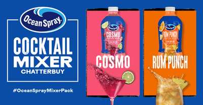 A Splash of Excitement: Free Ocean Spray Cocktail Mixer Chatterbuy Kit!