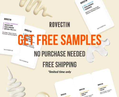 Free Skincare Set Sample by Rovectin