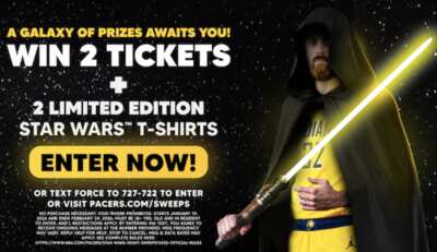The Force is in Indiana — Pacers 2026 Star Wars Sweepstakes