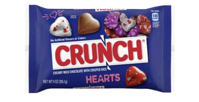 Grab Crunch Milk Chocolate Hearts for $0