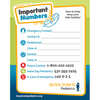 Free Important Numbers Magnet 