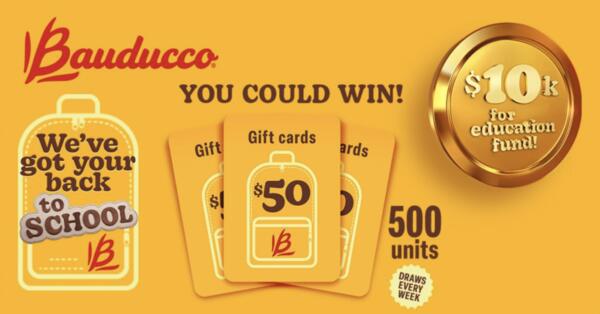 Back to School, Back to Prizes – Join Bauducco’s Giveaway!