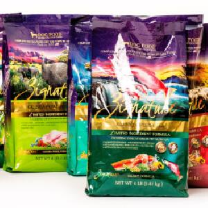 Free Sample of Zignature Dog Food 