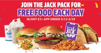 Grab a week of FREEBIES at Jack in the Box!