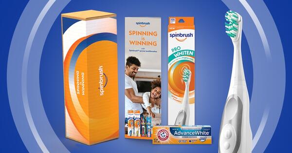 Free Spinbrush Toothbrushes for Kids and Adults