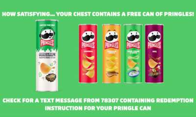 Can of Pringles for FREE