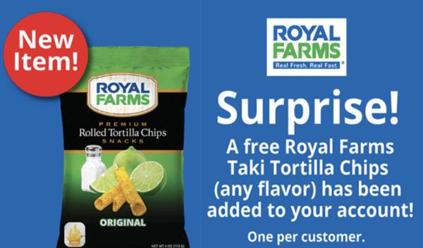Snack Attack! FREE Tortilla Chips at Royal Farms