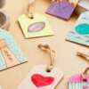 Woodburned Father's Day Keychain for Free at Michaels
