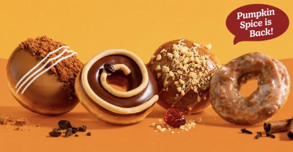 Enjoy a FREE Autumn Collection Donut at Krispy Kreme