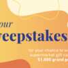 Shopping Spree Alert! Win a $1,000 Supermarket Gift Card!