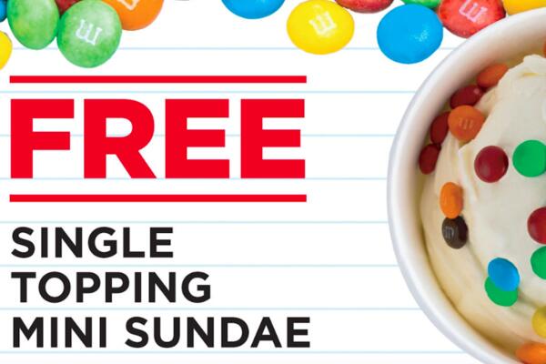 Reminder: Mini Sundae for Free at Freddy's