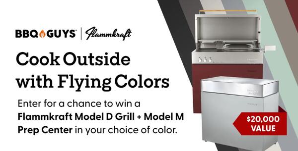 Ignite Your Backyard Cookouts: Win an A Flammkraft Grill & Prep Center!
